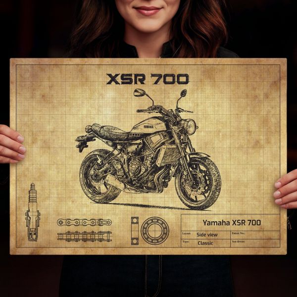 Yamaha XSR 700 Yellow