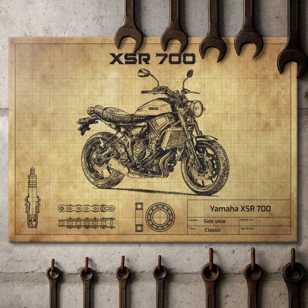 Yamaha XSR 700 Yellow