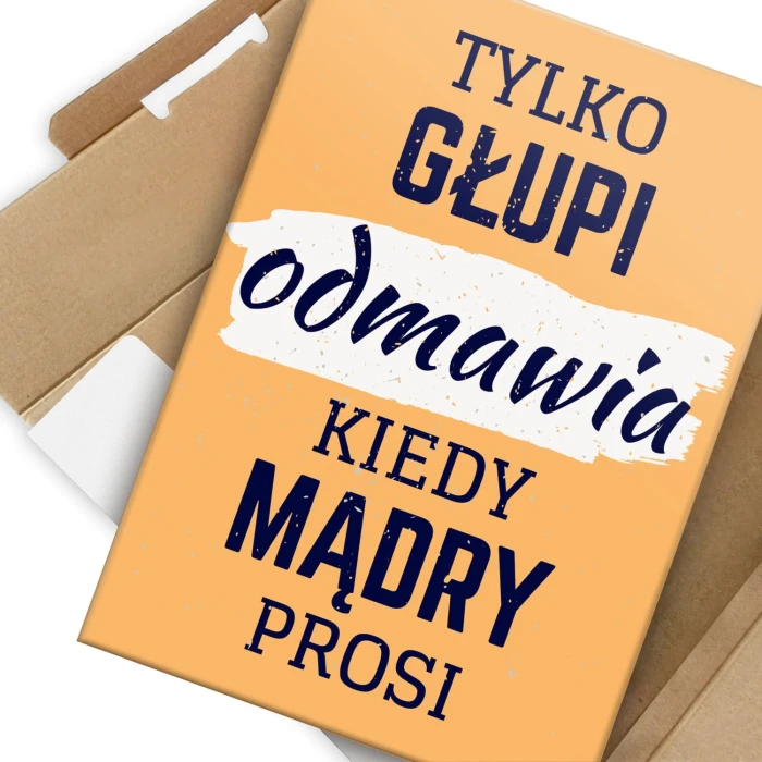 Plakat metalowy Tylko głupi odmawia Prezent