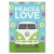 Plakat metalowy Peace & Love Hippie Prezent