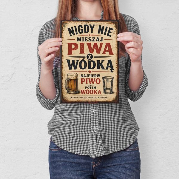 nigdy nie mieszaj piwa z wódką