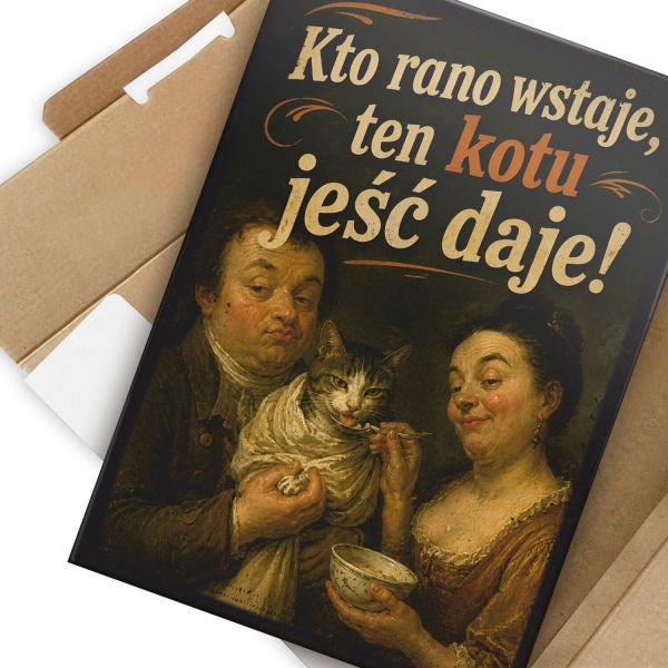 kto rano wstaje kot - vintage