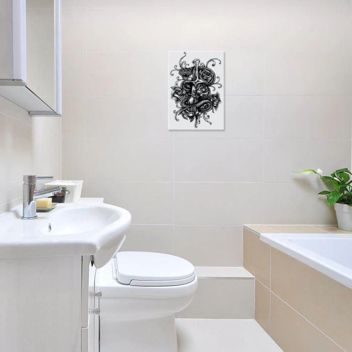 Plakat metalowy Tatuaż Wąż Prezent