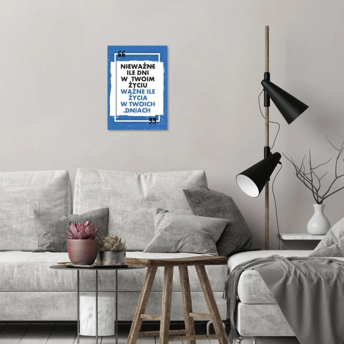 Plakat metalowy Ile życia w dniach Prezent
