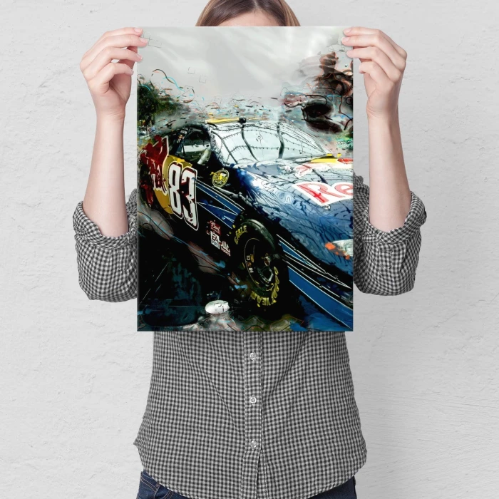 Plakat metalowy Wyścig Prezent