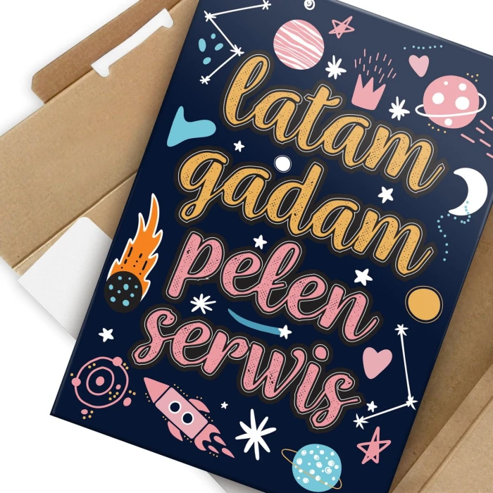 Plakat metalowy Latam gadam pełen serwis Prezent