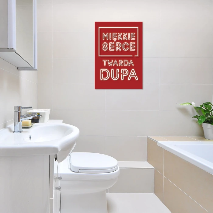 Plakat metalowy Miękkie serce Prezent