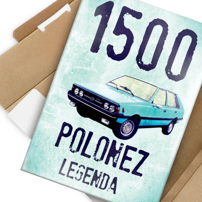 Plakat metalowy Samochód Polonez Prezent