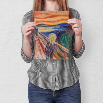 Plakat metalowy Edvard Munch Krzyk Prezent