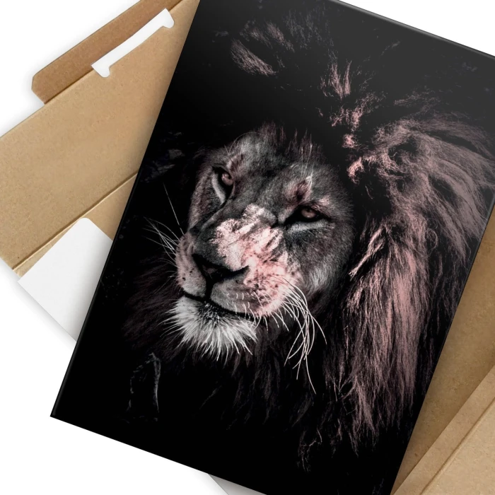 Plakat metalowy Lew Prezent