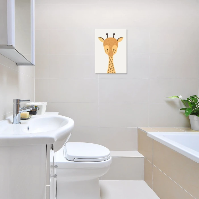 Plakat metalowy Żyrafa Prezent