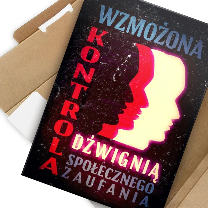 Plakat metalowy Wzmożona kontrola Prezent