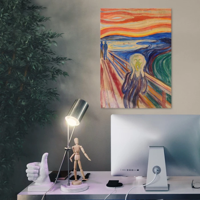 Plakat metalowy Edvard Munch Krzyk Prezent