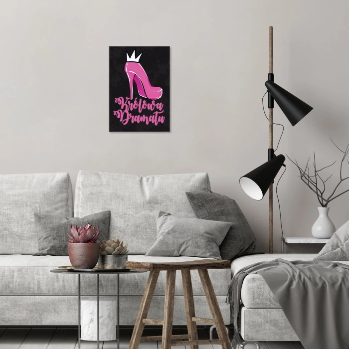 Plakat metalowy Królowa dramatu Prezent