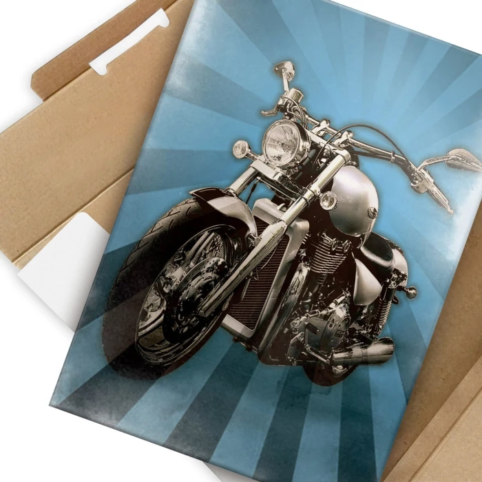 Plakat metalowy Motocykl Prezent