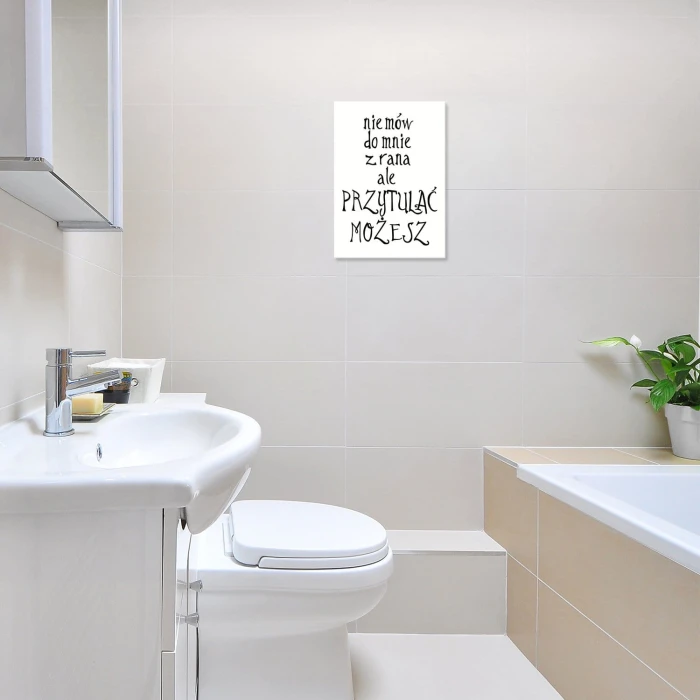 Plakat metalowy Nie mów do mnie Prezent
