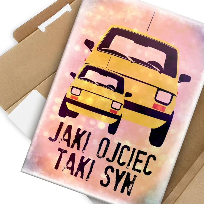 Plakat metalowy Jaki ojciec taki syn Prezent