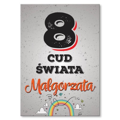 Plakat metalowy Małgorzata Prezent