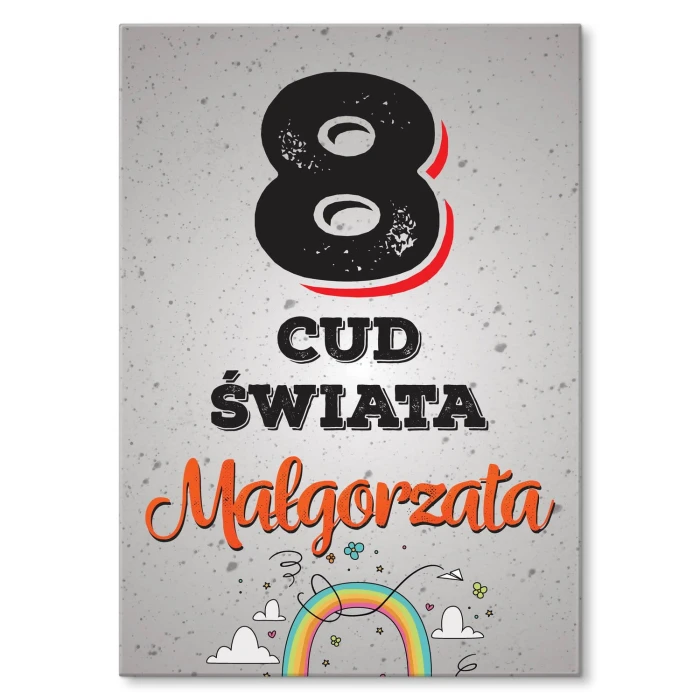 Plakat metalowy Małgorzata Prezent