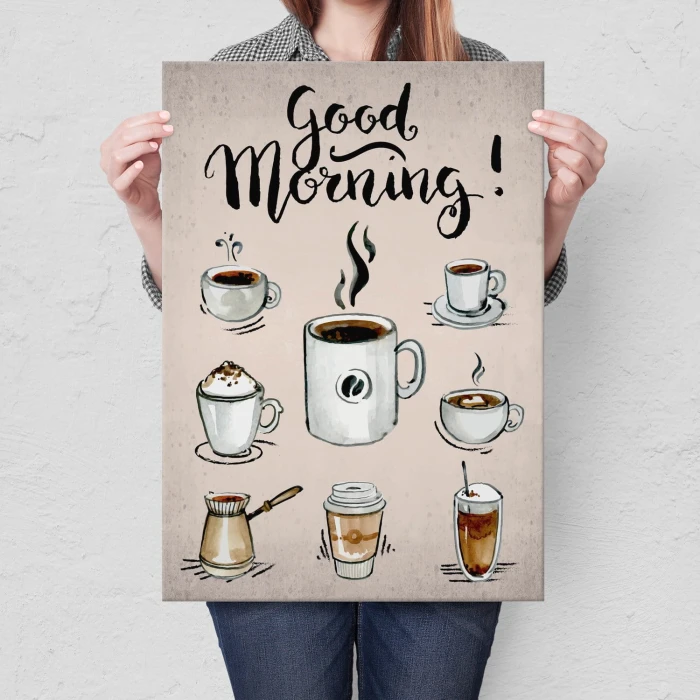 Plakat metalowy Good morning! Prezent