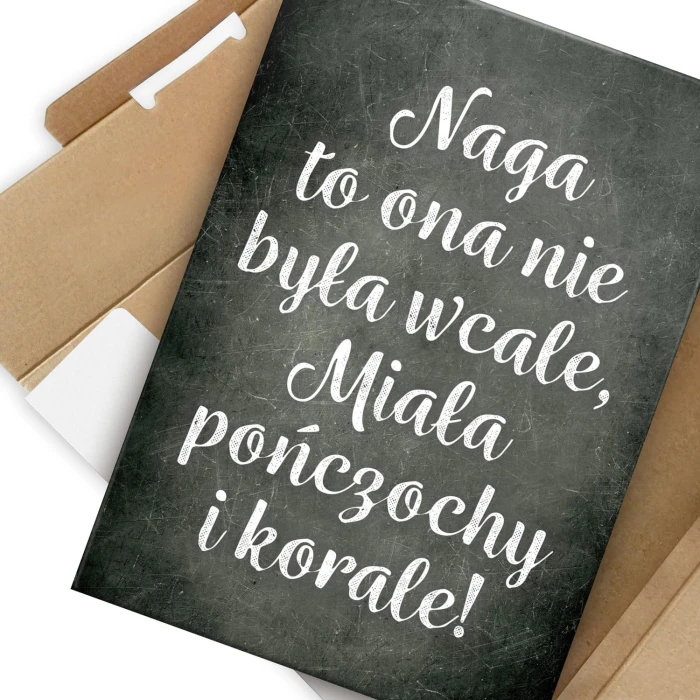 Plakat metalowy Korale Prezent