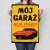Plakat metalowy Mój garaż Firebird Prezent