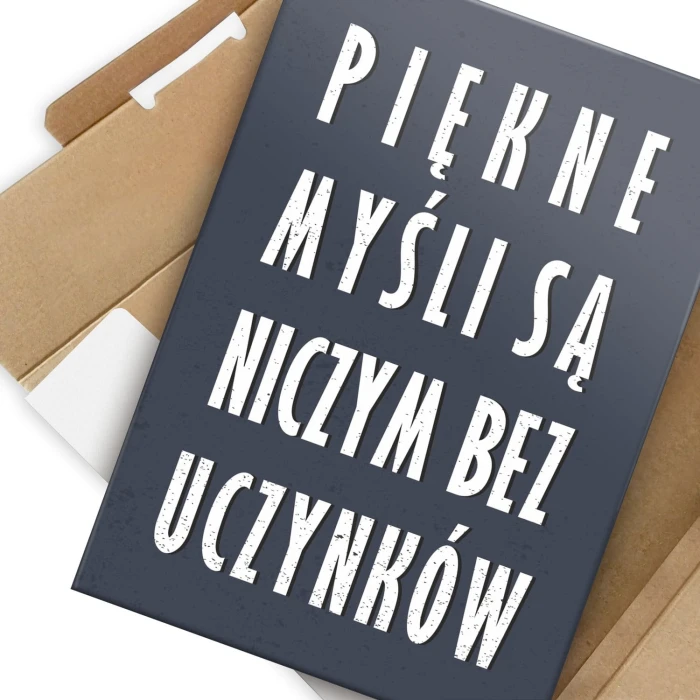 Plakat metalowy Piękne myśli Prezent