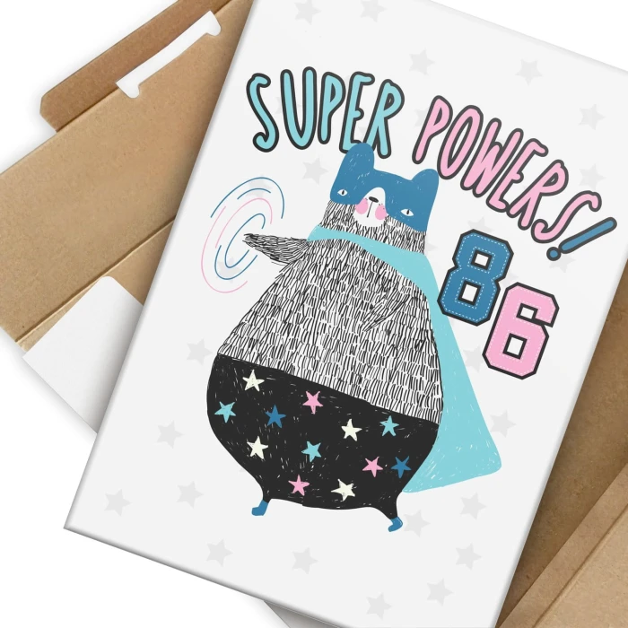 Plakat metalowy Super powers Prezent