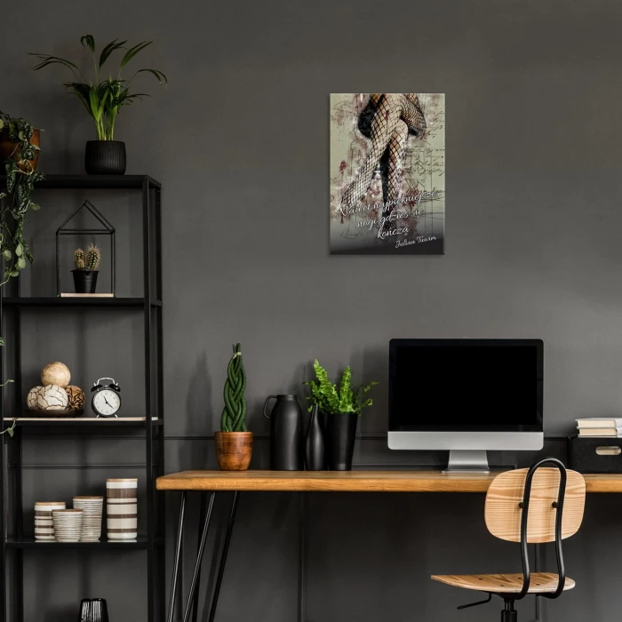 Plakat metalowy Najpiękniejsze nogi Prezent