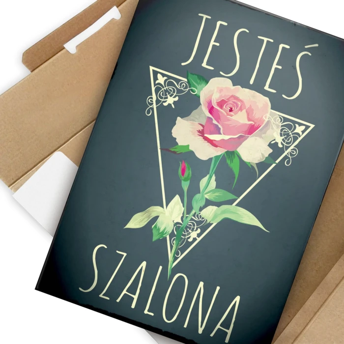 Plakat metalowy Jesteś szalona Prezent