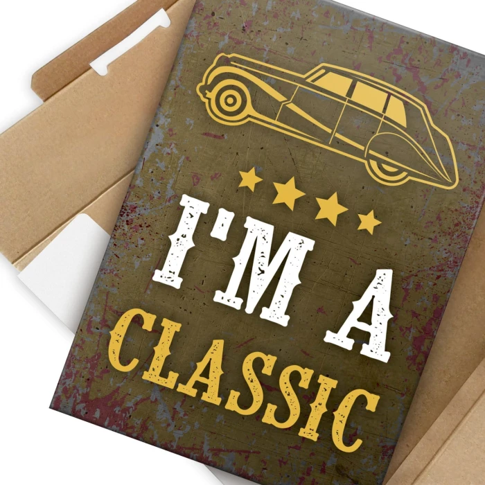 Plakat metalowy Im classic Prezent