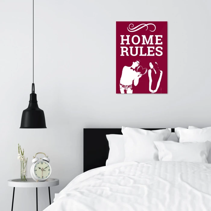 Plakat metalowy Zasady Dom Prezent