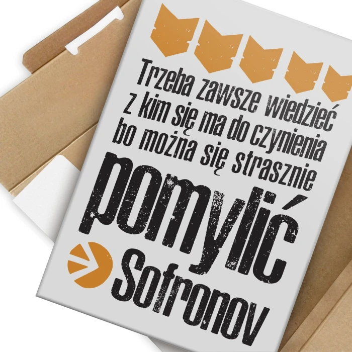 Plakat metalowy Sofronov Prezent