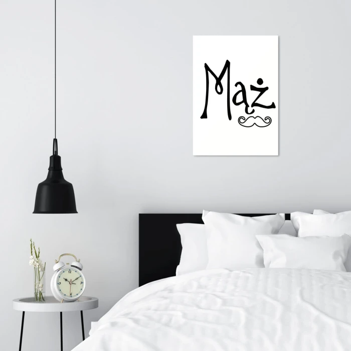 Plakat metalowy Mąż Prezent