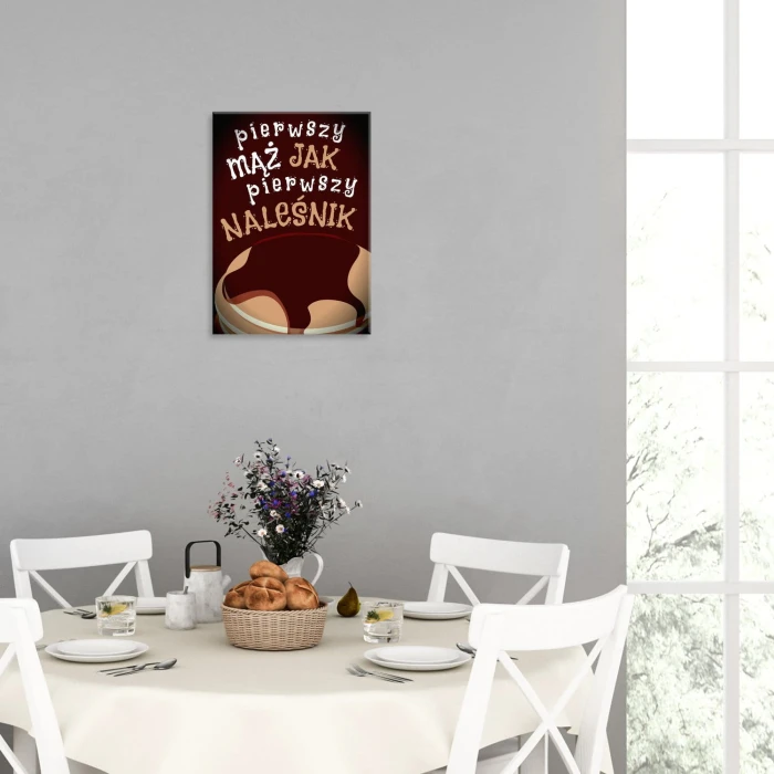 Plakat metalowy Pierwszy mąż Prezent