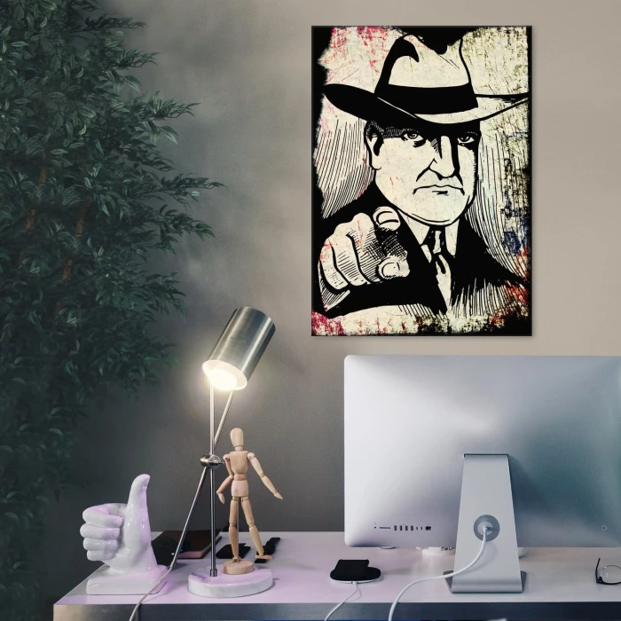 Plakat metalowy Gangster Prezent