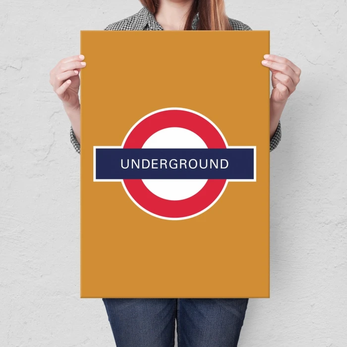 Plakat metalowy Underground Prezent