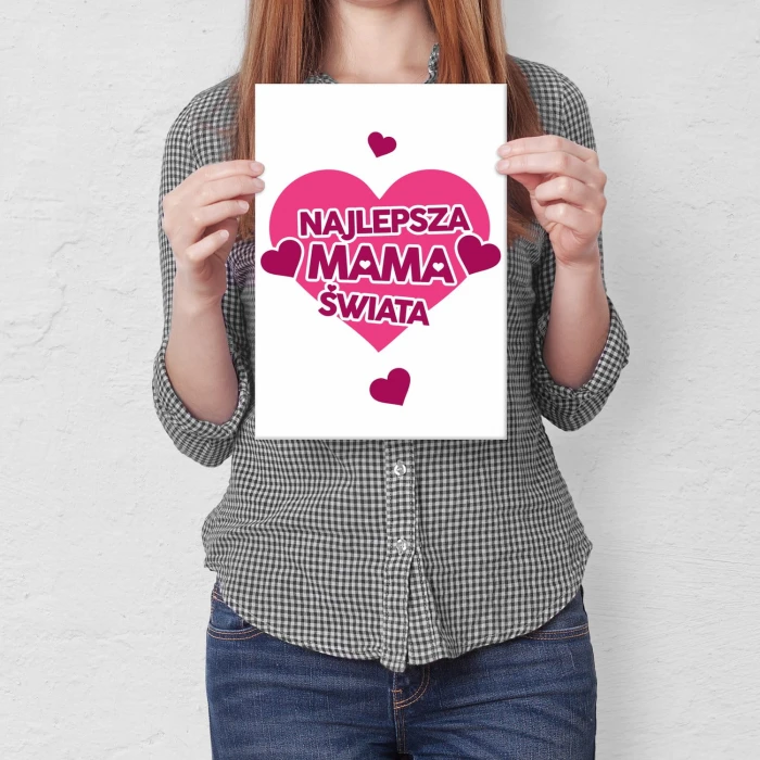 Plakat metalowy Najlepsza mama Prezent