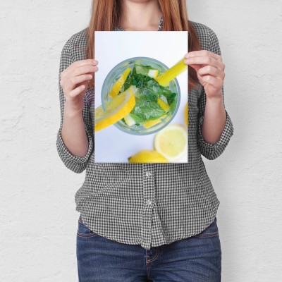 Plakat metalowy Mięta z cytryną Prezent