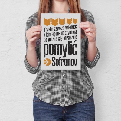 Plakat metalowy Sofronov Prezent