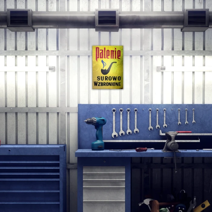 Plakat metalowy Palenie wzbronione Prezent