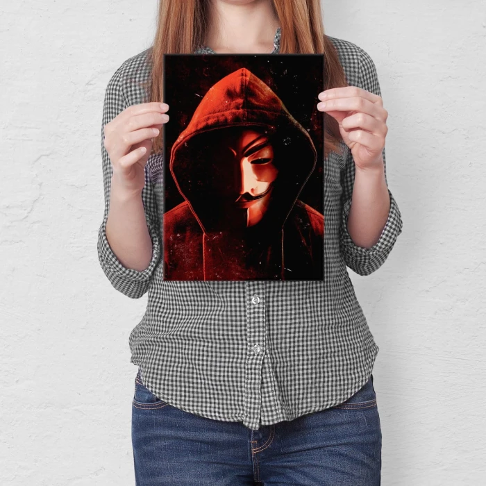 Plakat metalowy Dom z papieru Prezent