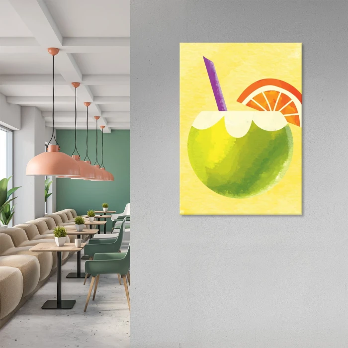 Plakat metalowy Wakacje i drinki Prezent