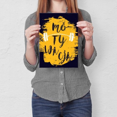 Plakat metalowy Motywacja Prezent