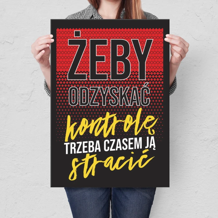 Plakat metalowy Żeby odzyskać Prezent