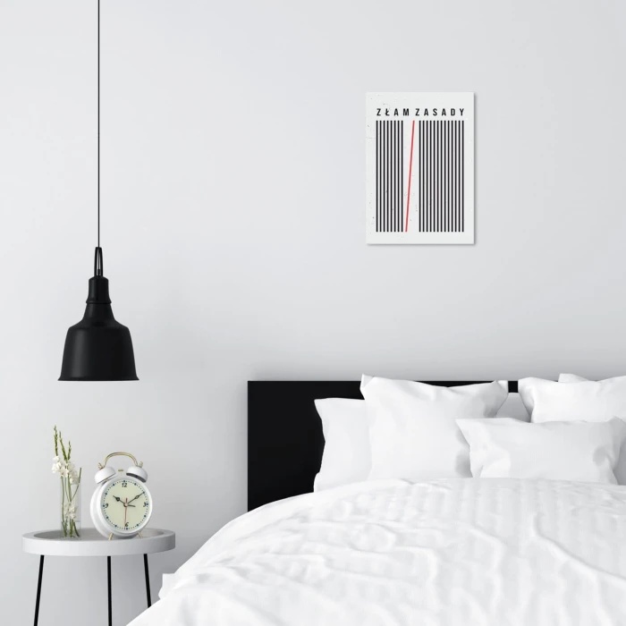 Plakat metalowy Złam zasady Prezent