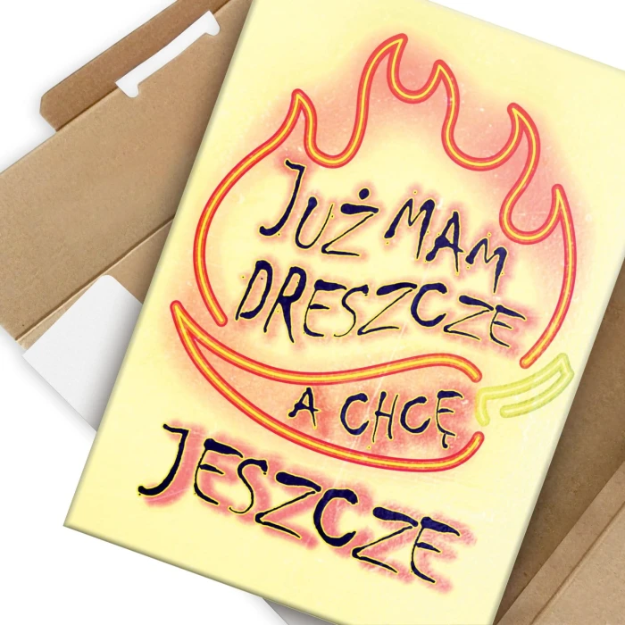 Plakat metalowy Już mam dreszcze Prezent