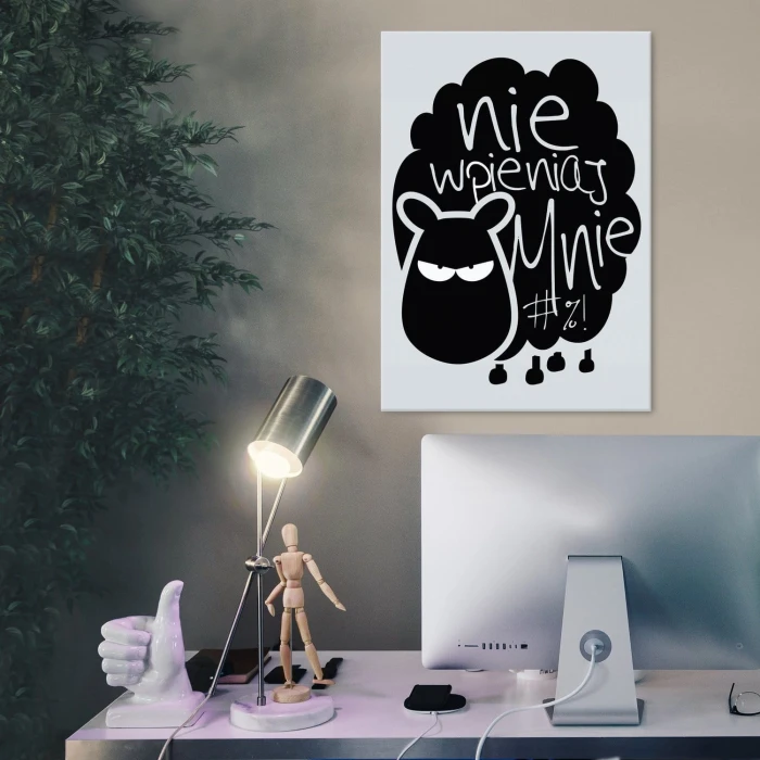 Plakat metalowy Nie wpieniaj mnie Prezent
