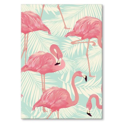 Plakat metalowy Flamingi Prezent