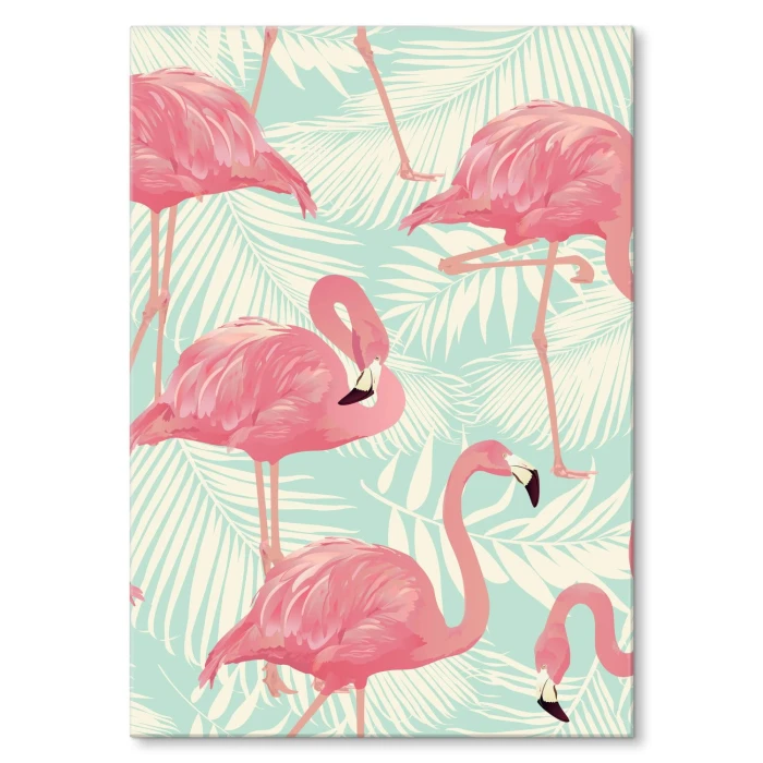 Plakat metalowy Flamingi Prezent